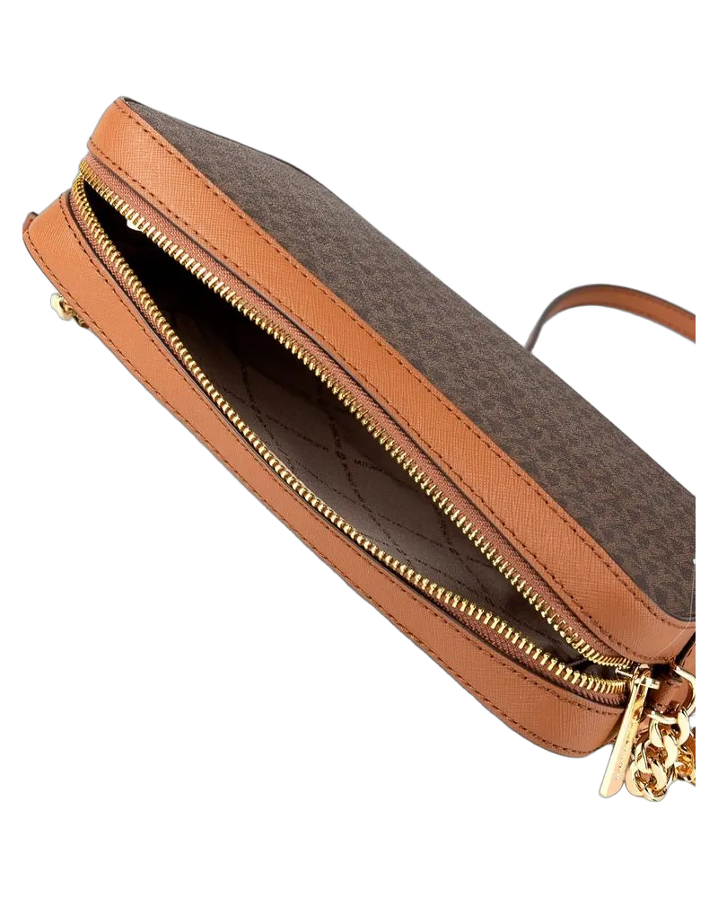 Michael Kors Women's Crossbody Bag Brown 89.coated Canvas Polyester Crossbody-bags Brown