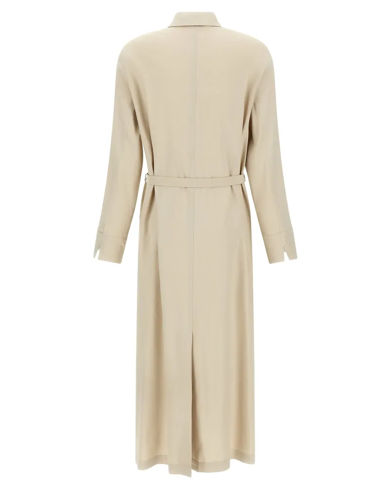 Max Mara Women's Beige Linen Long Dress Beige