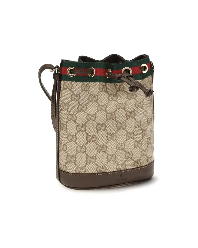 Gucci Women's Beige Cotton Backet Bag Beige