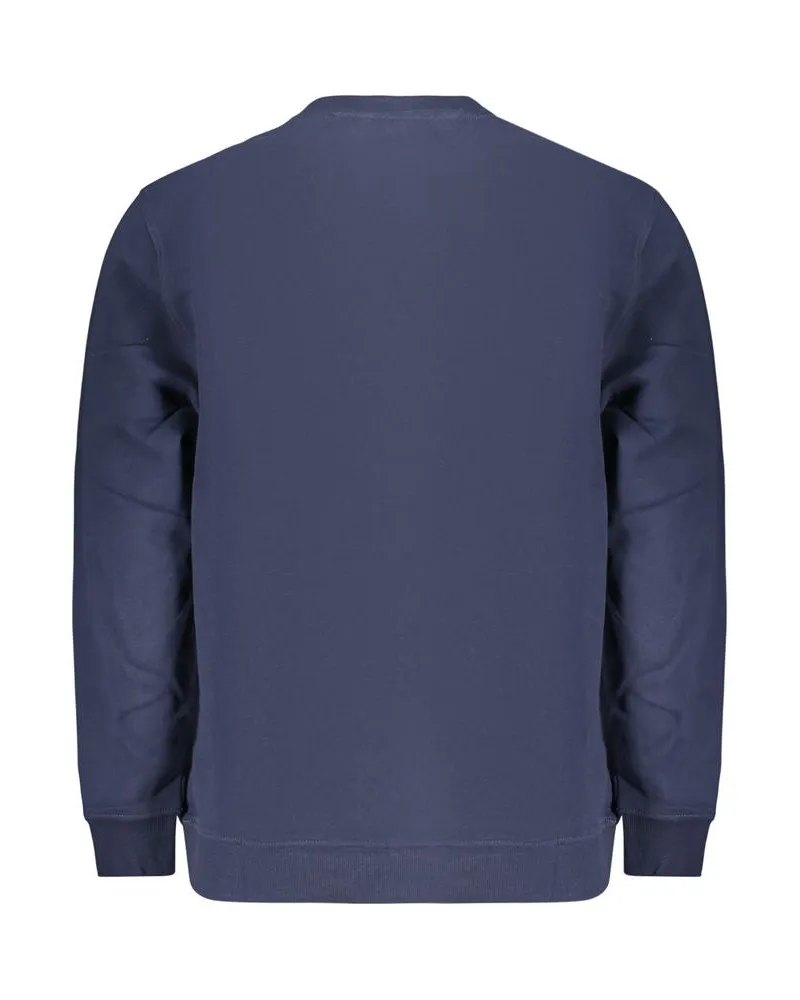 Tommy Hilfiger Logo-Print Cotton Sweatshirt — Blue Blue