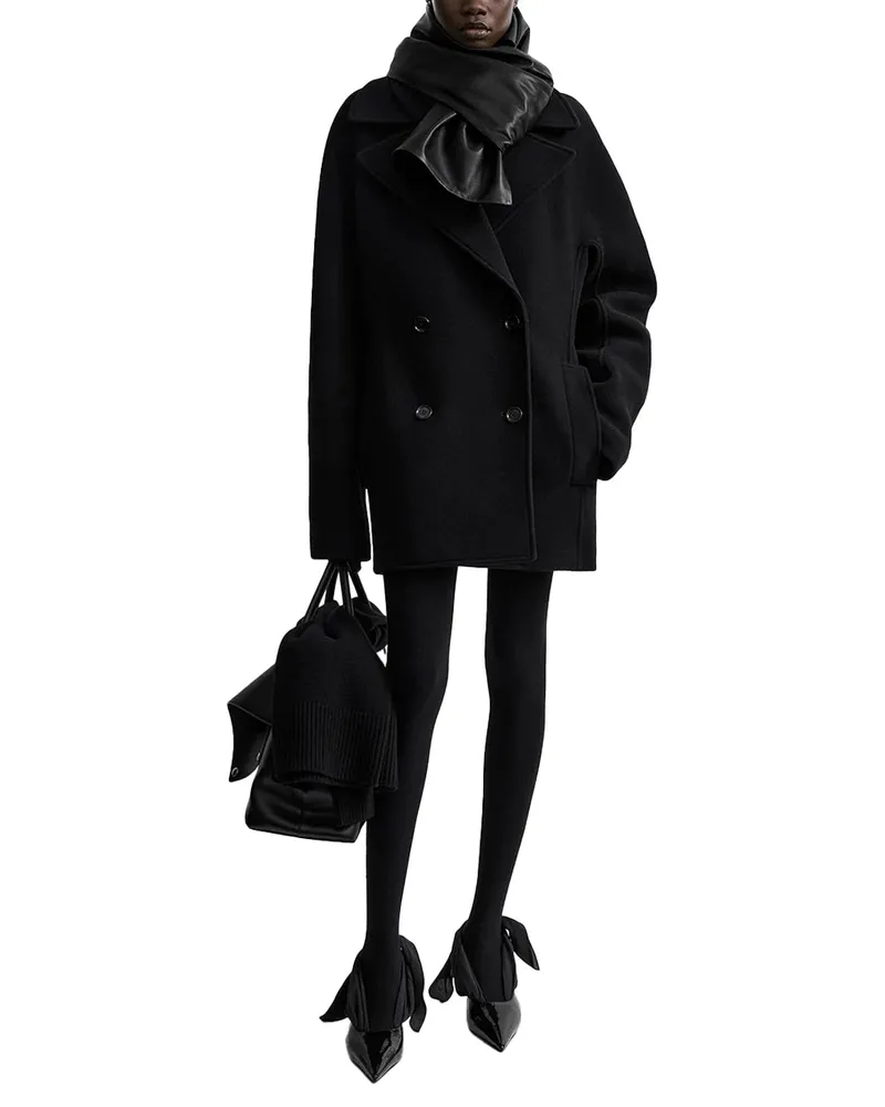 Totême Coat — Black Black