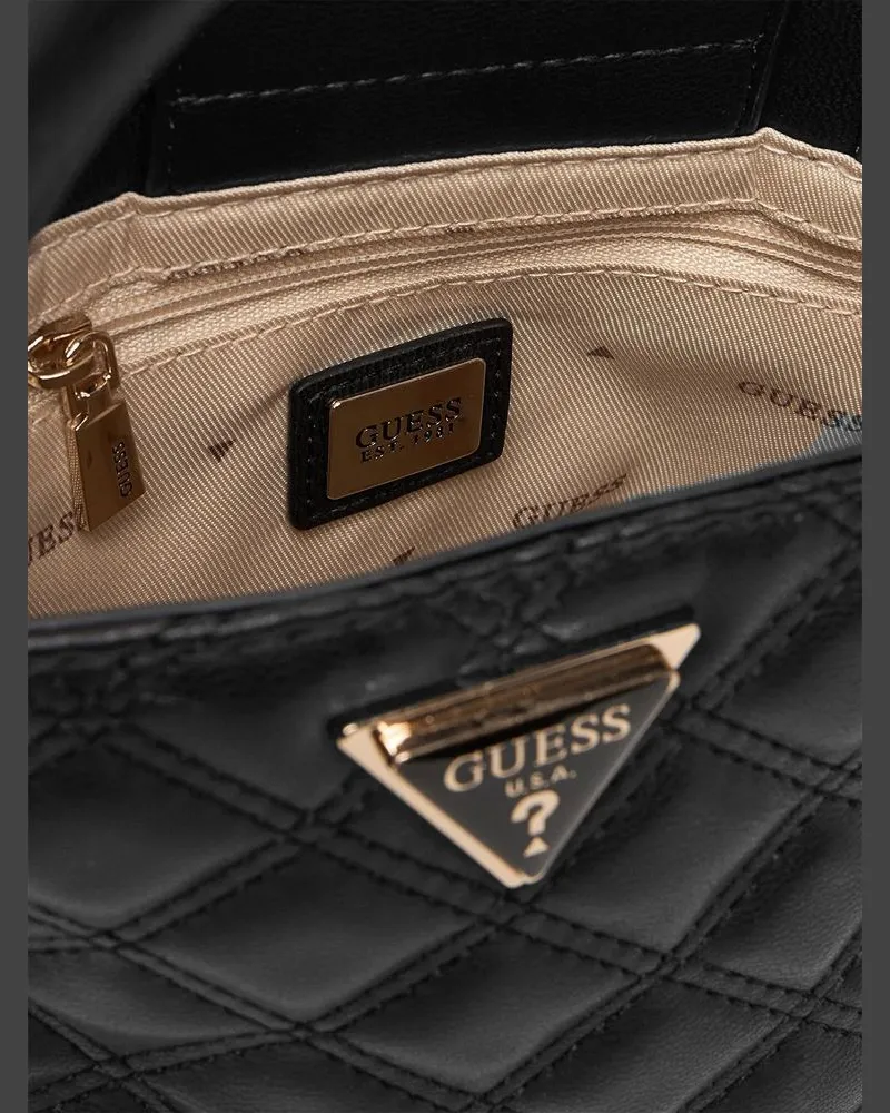 Guess Women's Tote Bag Black Polyurethane - Tote-Bags Black