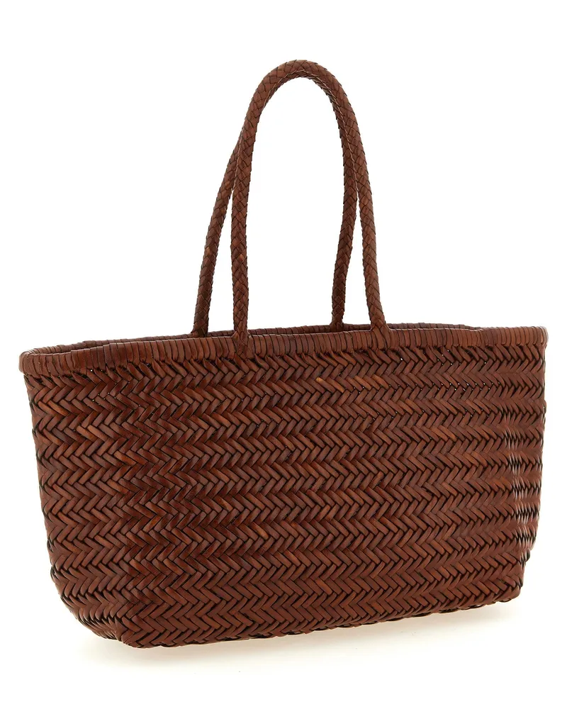 Dragon Diffusion Bamboo Triple Jump Shoulder Bag — Brown Brown