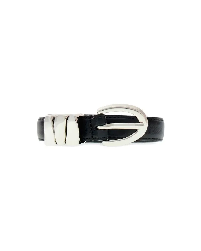 Guess Women's Belt Black Leather Accessories Black
