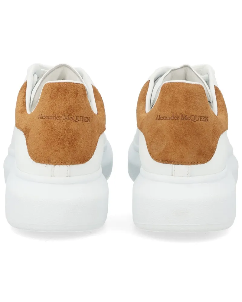 Alexander McQueen Oversize Calf Leather Sneaker — White White
