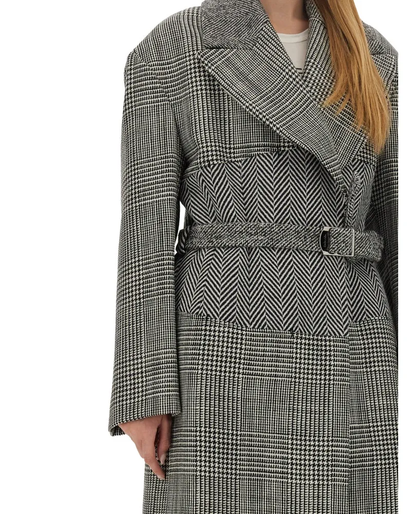 Tom Ford Virgin Wool Patchwork Coat — Multicolor Multicolor
