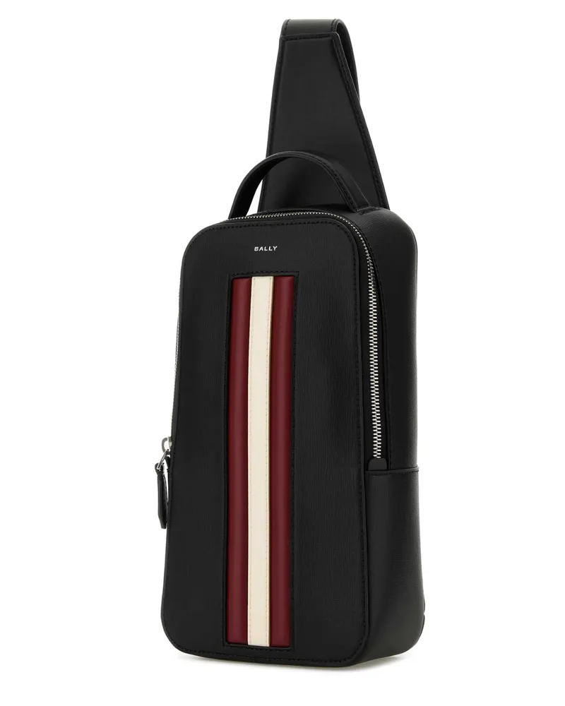 Bally Men's Black Leather Crossbody Bag Rec.bovineleat.polyamide Borse A Mano Black
