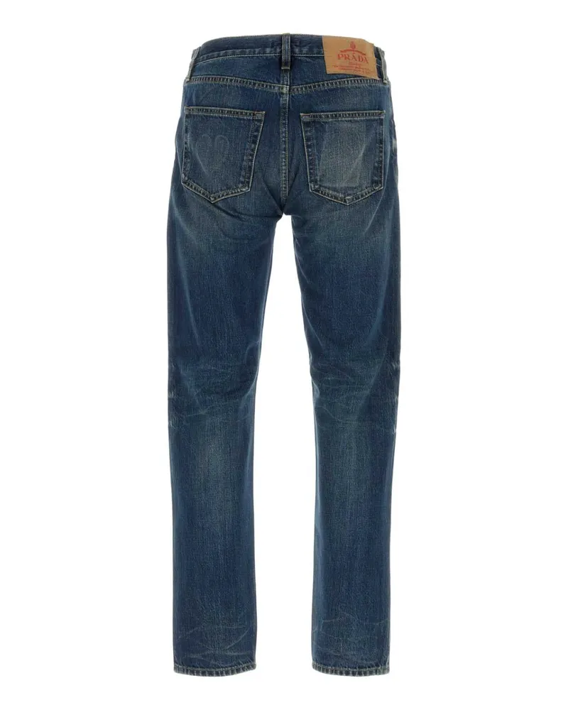 Prada Men's Denim Jeans Blu Blue