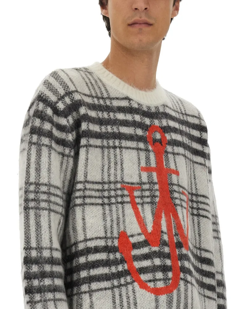 J.W.Anderson Nylon Wool Mohair Knit Sweater — Multicolor Multicolor