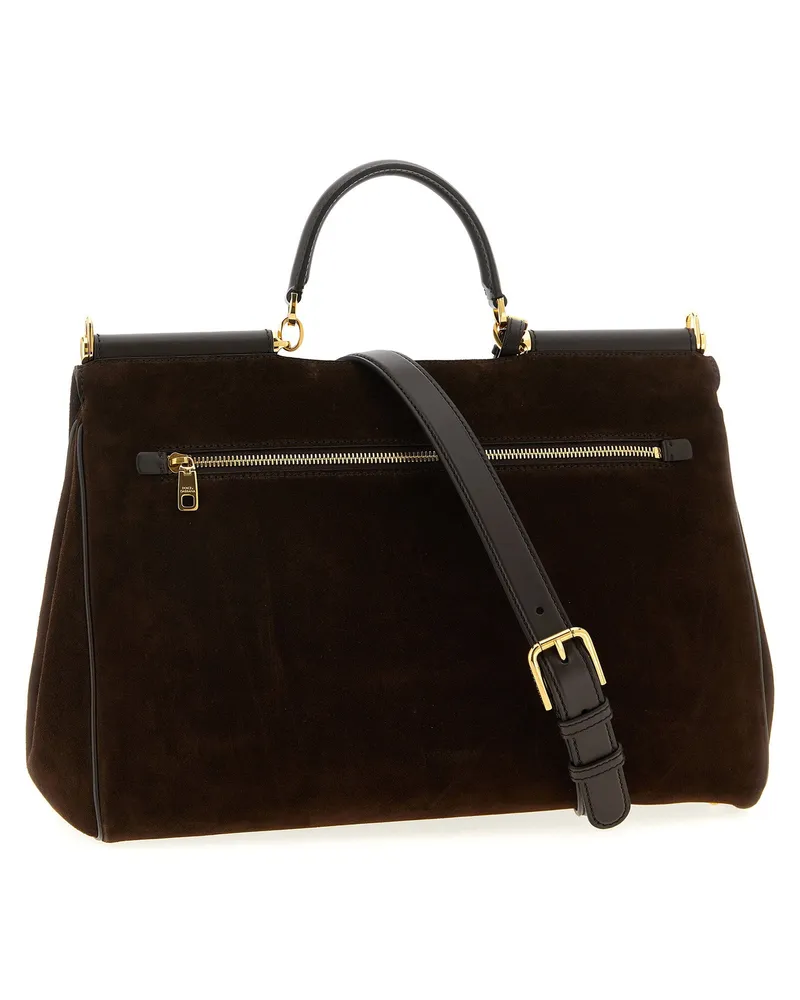 Dolce & Gabbana My Sicily Top Handle Bag — Brown Brown