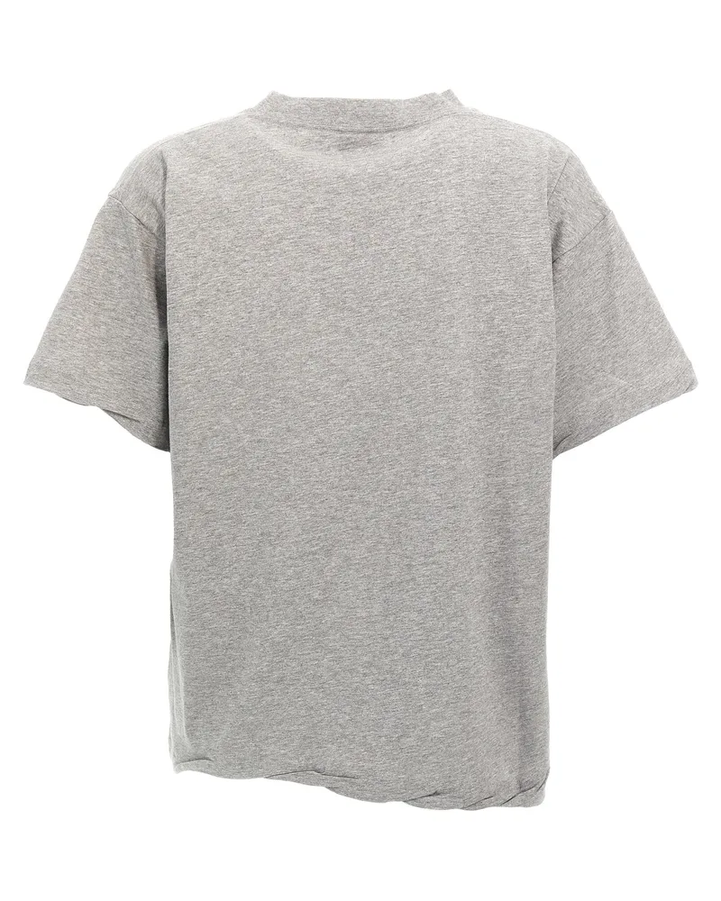 Balenciaga Women's Gray Cotton T-Shirt Gray