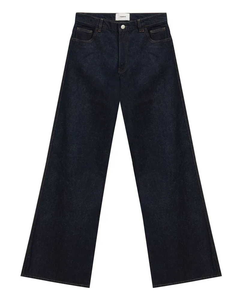 COPERNI Wide-Leg High-Waisted Jeans — Navy Navy