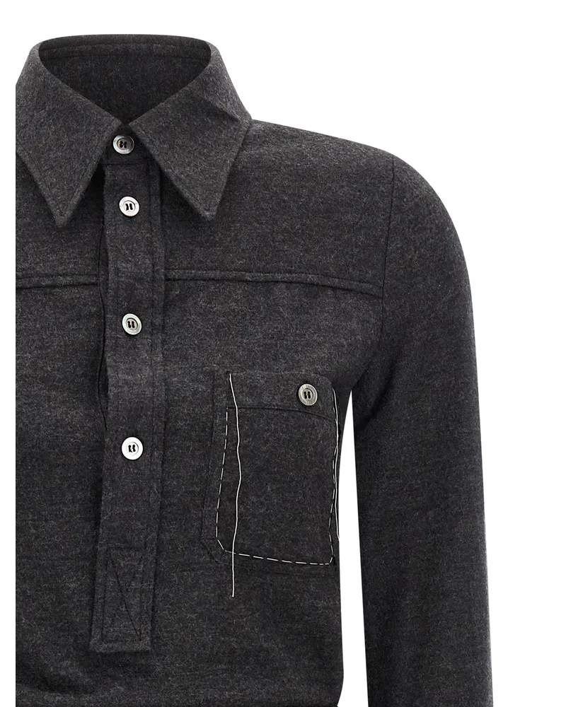 Maison Margiela Shirt Dress — Black Black