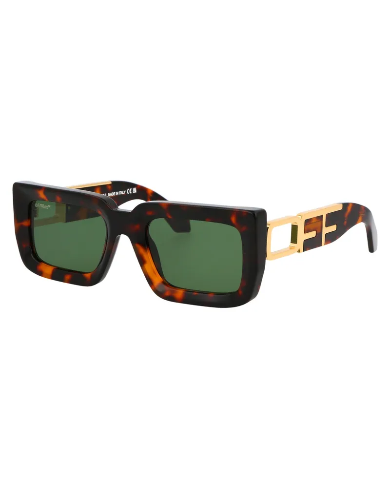 OFF-WHITE Unisex Sunglasses Boston Havana Acetate Tortoiseshell