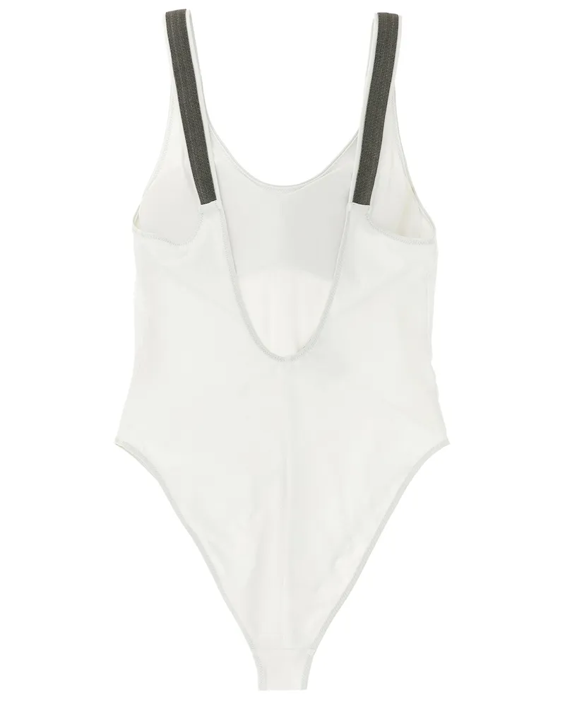Brunello Cucinelli Women's White Polyamide One-Piece Swimsuit Clothing White