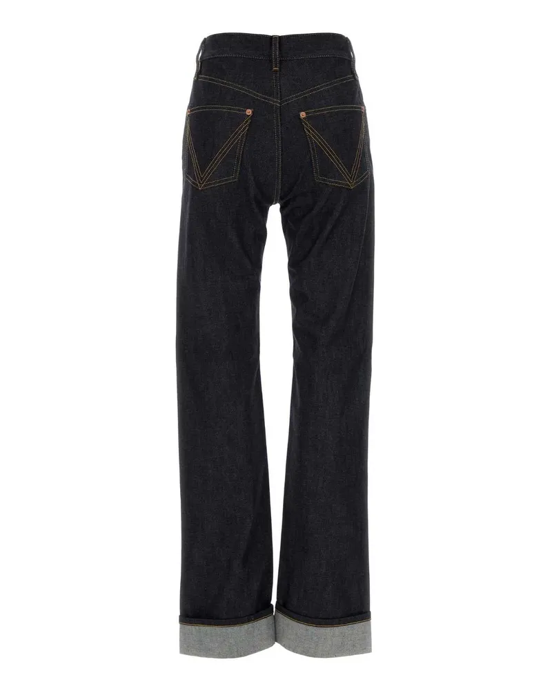 Bottega Veneta Women's Denim Jeans Indigo Exterior: Cotton Navy