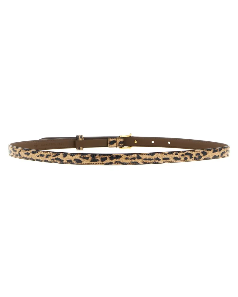 Fendi Women's Multicolor Velvet Leather Regular Belt Multicolor