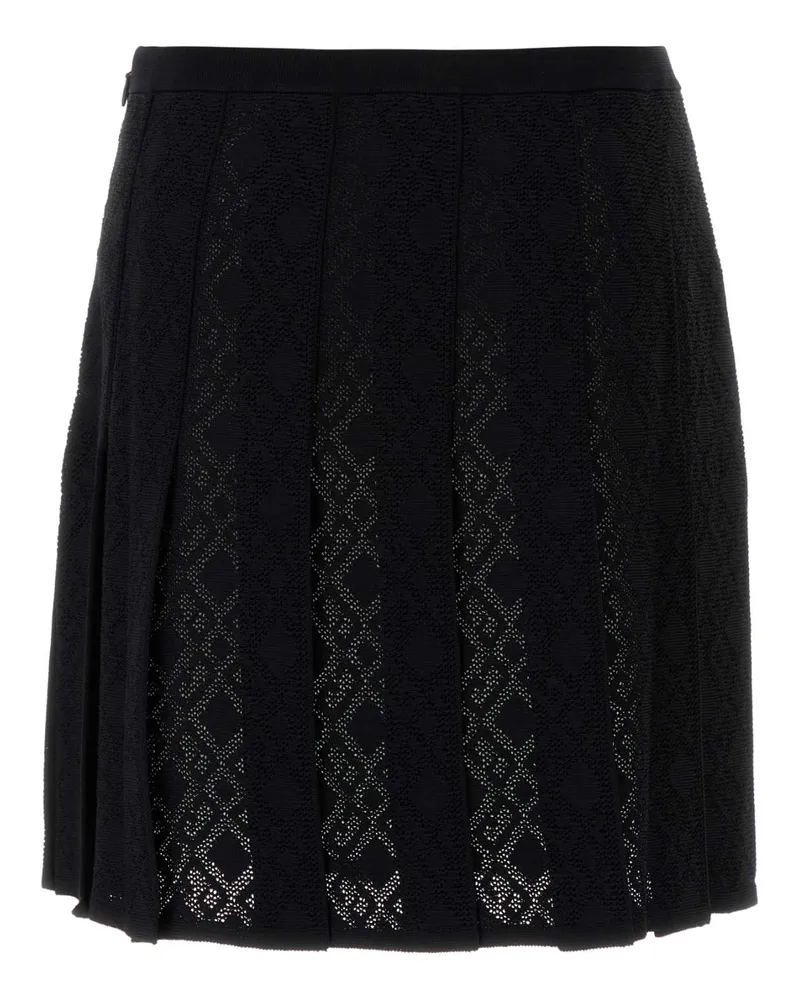 Givenchy Women Black Viscose Blend Skirt Gonne Black
