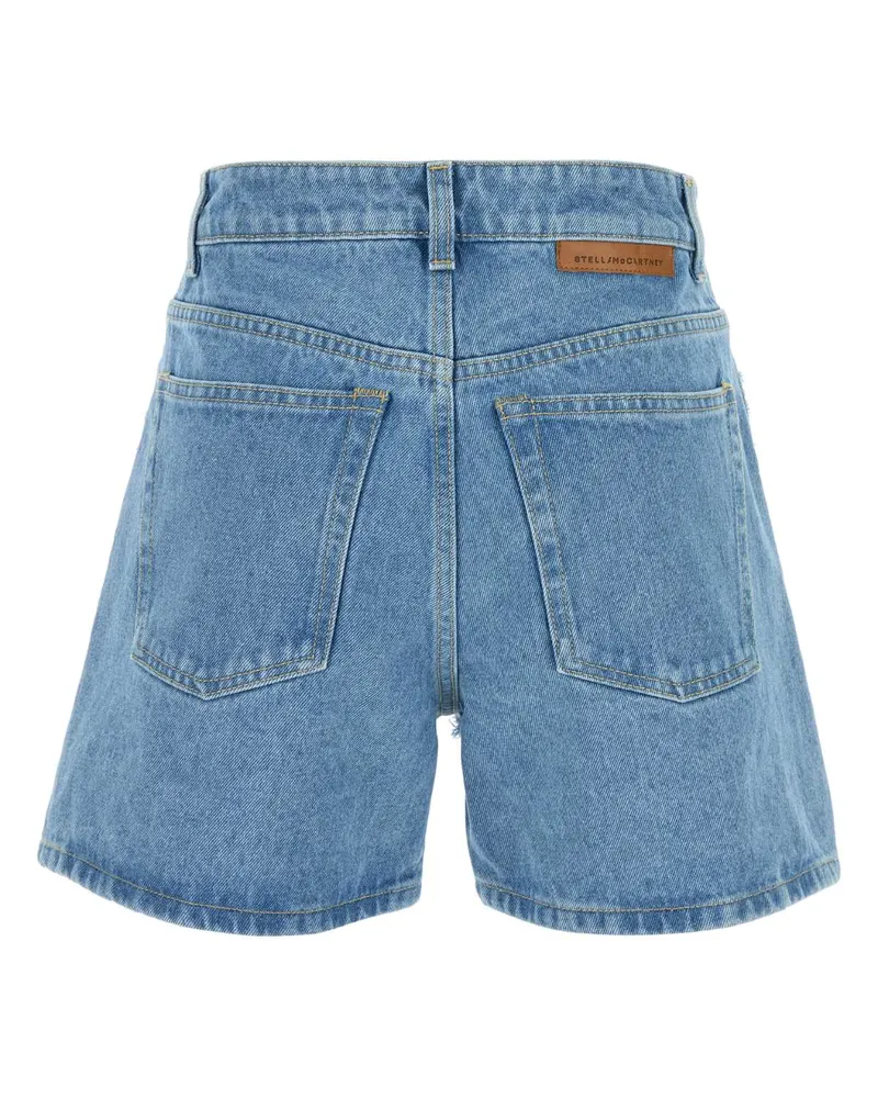 Stella McCartney Women's Denim Shorts Light Blue Exterior: Cotton Blue