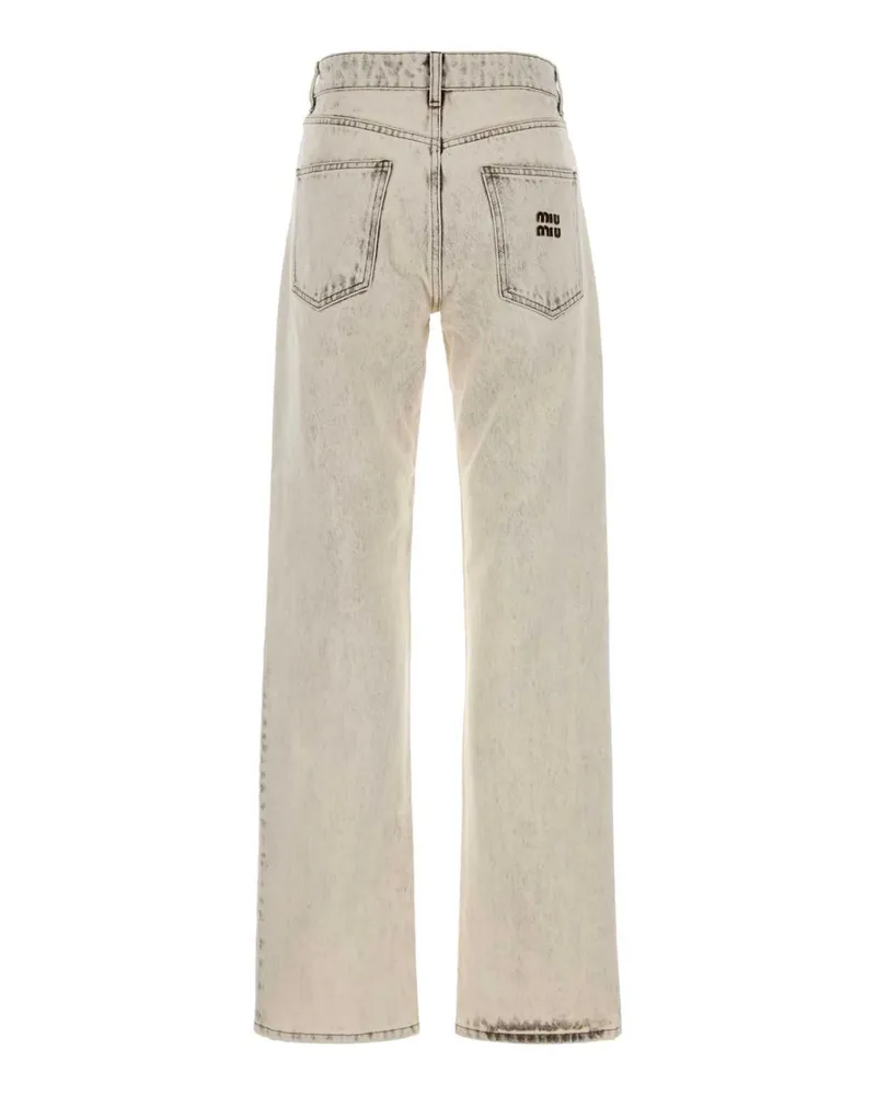 Miu Miu Bianco Exterior: Cotton Jean Beige