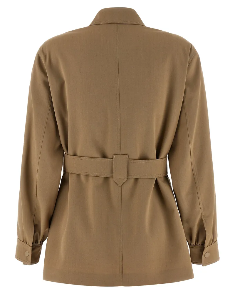 Max Mara Women's Beige Virgin Wool Blouse Beige