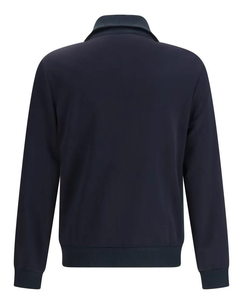 Gucci Men Technical Jersey Zip-Up Jacket Ink-Mix Polyester; Cotton Ink/mix Navy