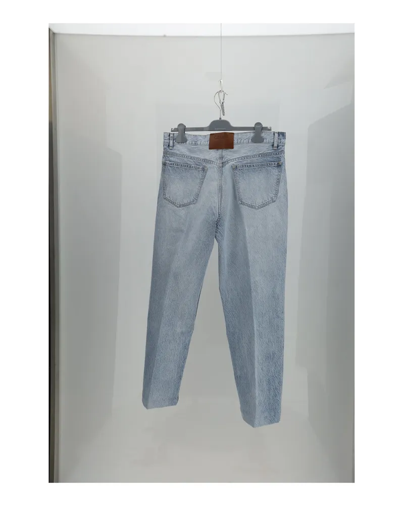 Celine Men's Boyfriend Jeans 001 Powder Blue Cotton Blue