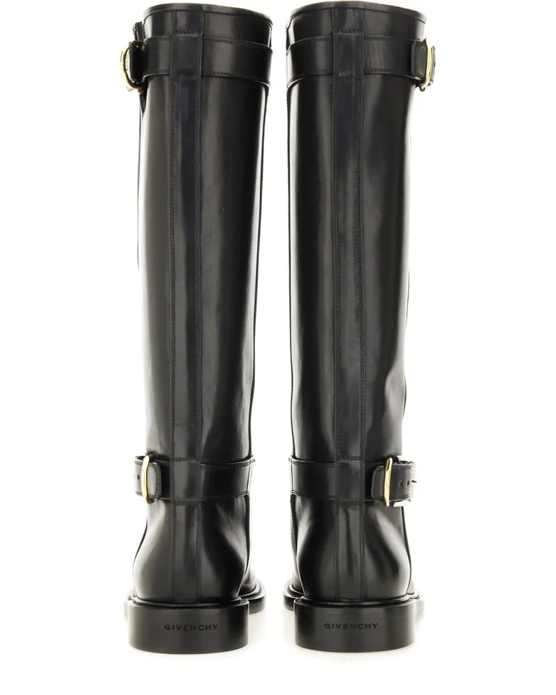 Givenchy Voyou Flat Boot — Black Black