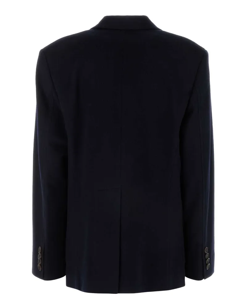 Miu Miu Women's Wool-Blend Blazer Navy Cashmere Blazers Navy