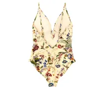 Women's Multicolor Polyamide One-Piece Swimsuit Clothing