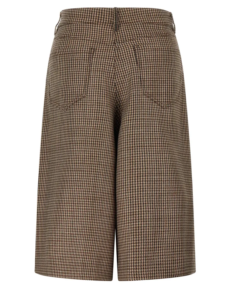 Brunello Cucinelli Women's Brown Virgin Wool Bermuda Shorts Brown
