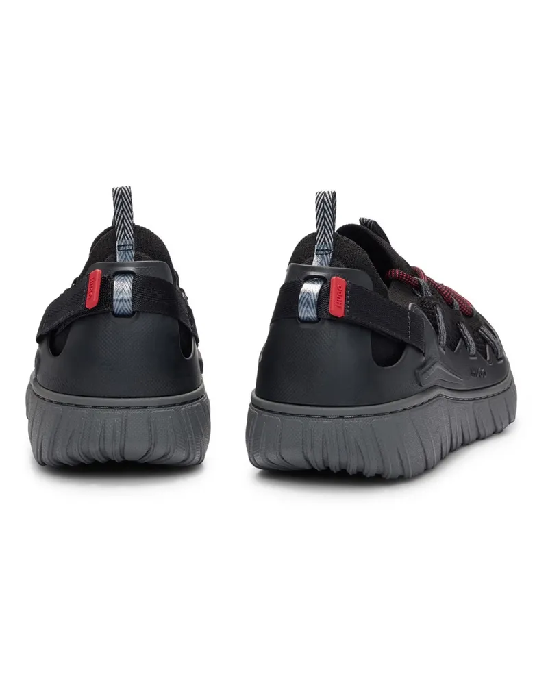 HUGO BOSS Men's Sneakers Black Upper Rubber Black