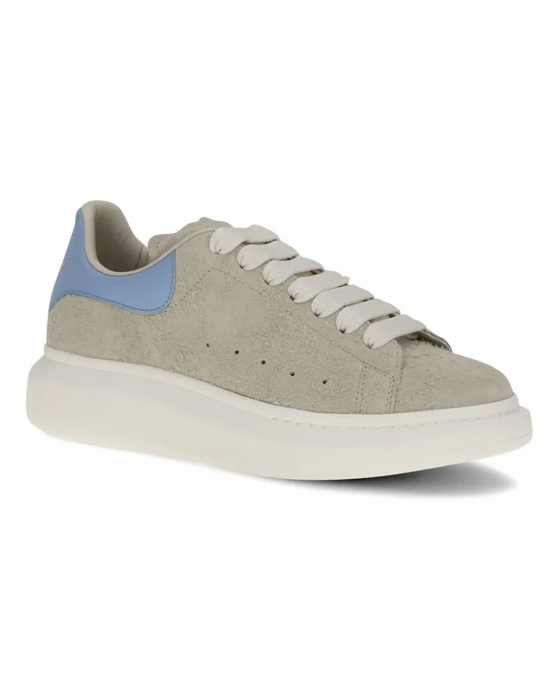 Alexander McQueen Men's Sneakers Oversized Beige Calf Leather Trainers 