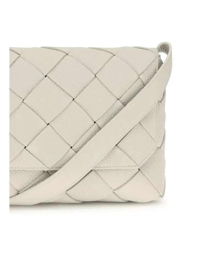 Bottega Veneta Diago Calfskin Leather Shoulder Bag — Gray Gray