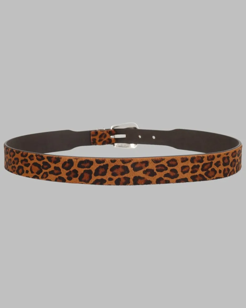Amish Western-Style Leather Belt — Brown Brown