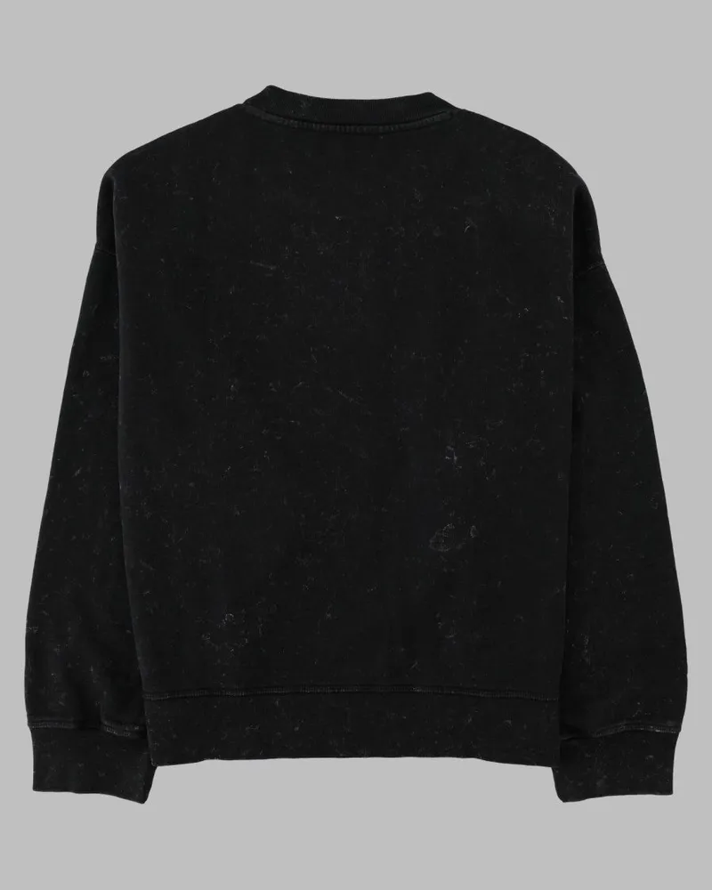 Ganni Printed Organic Cotton Sweatshirt — Black Black