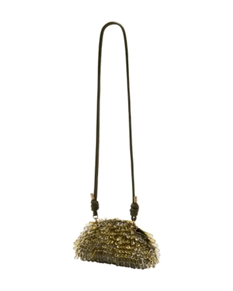 Cult Gaia Women's Jaala Nano Crossbody Synthetic Green Bags Handbags-purses Green