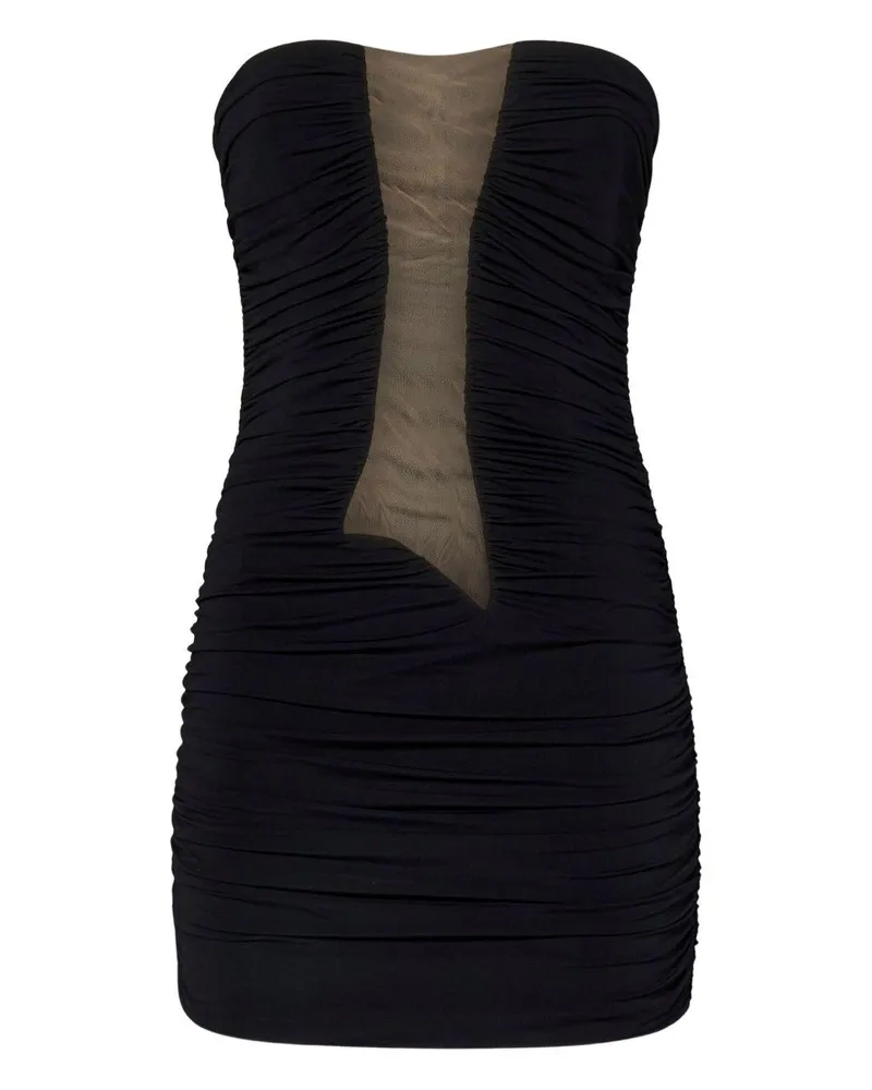 Nensi Dojaka Women's Mini Dress Black Viscose Black