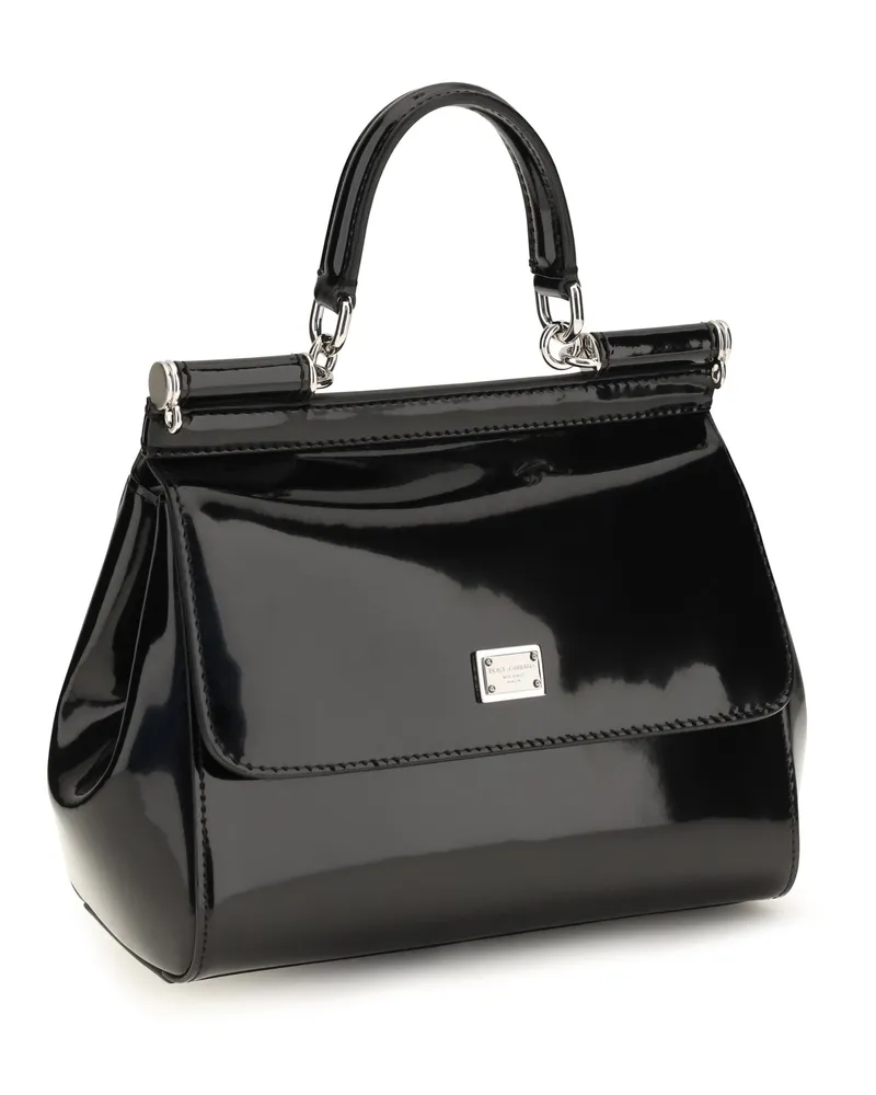 Dolce & Gabbana Sicily Shoulder Bag — Black Black