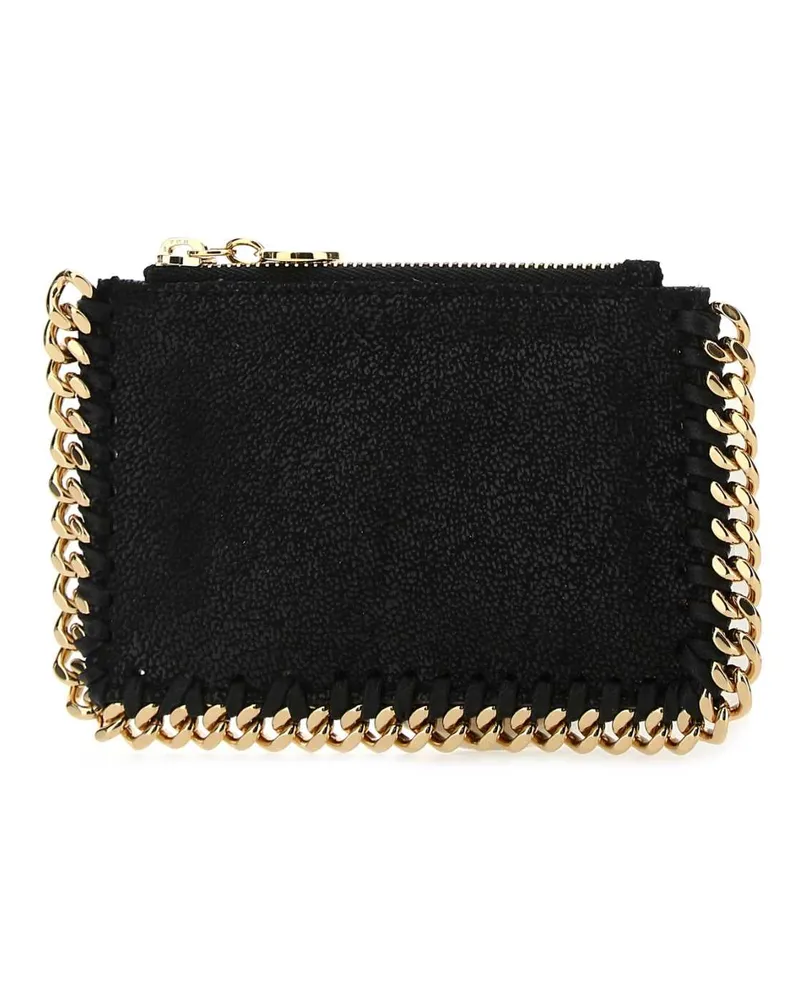 Stella McCartney Women's Black Shaggy Deer Falabella Card Holder 1000 F: Polyester Portafogli Wallet Black