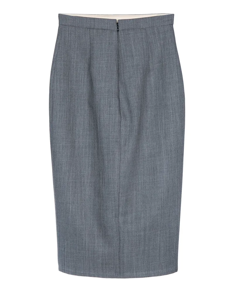 Elisabetta Franchi Longuette Skirt — Gray Gray