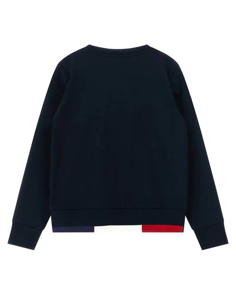 Moncler Tricolor Hem Sweatshirt — Navy Navy