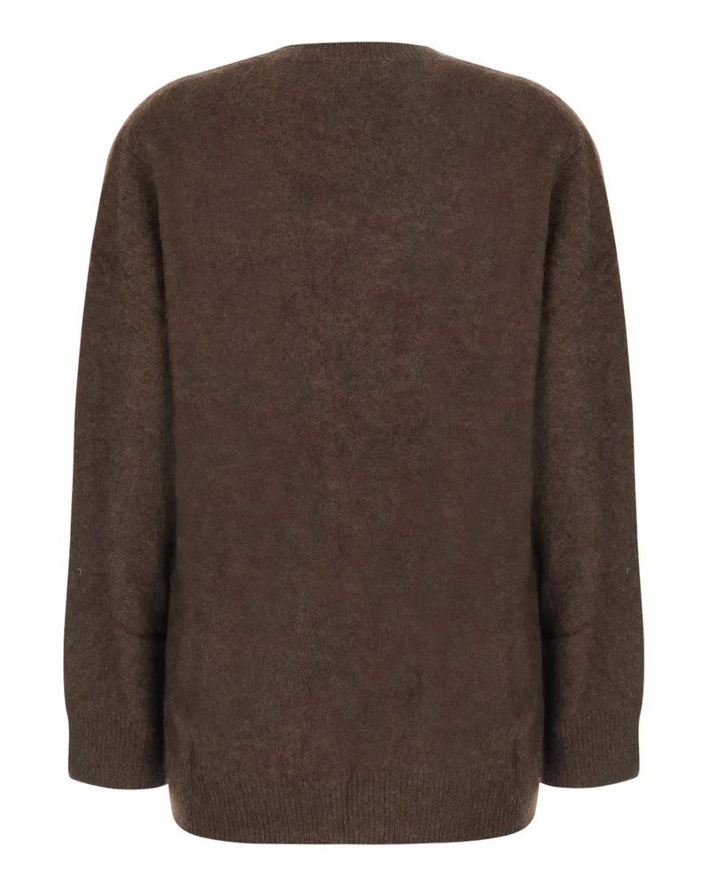 P.A.R.O.S.H. P.A.R.O H. Wool and Yak Blend Sweater — Beige Beige