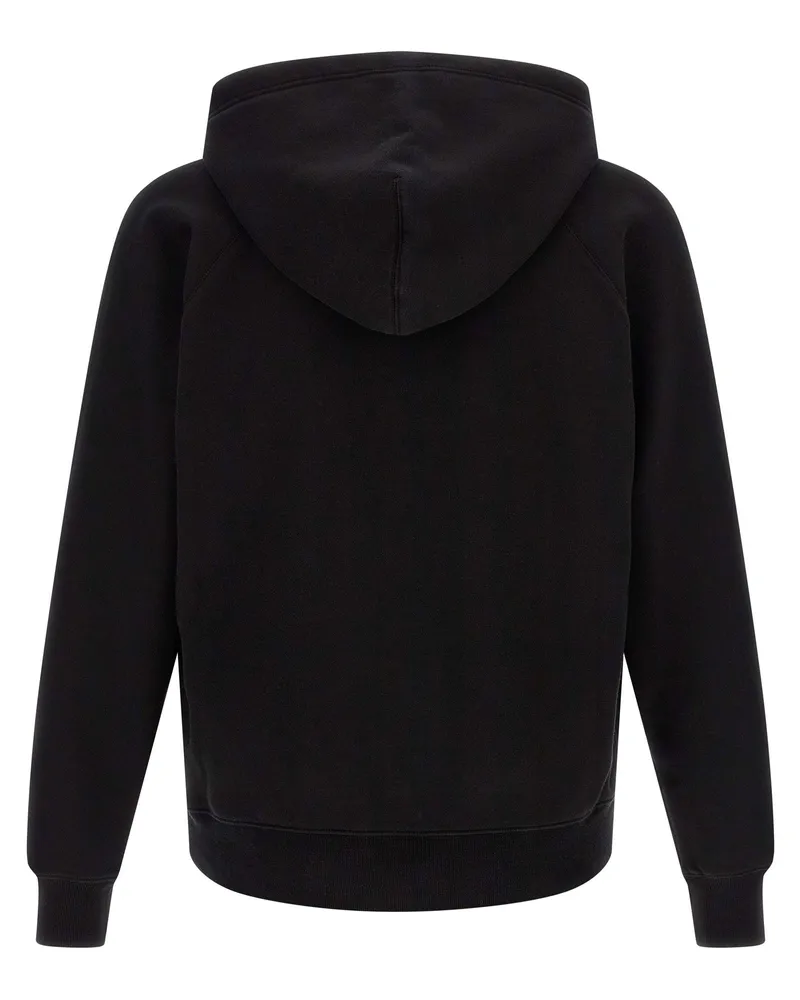 Tom Ford Cotton Fleece-Lined Hoodie — Black Black