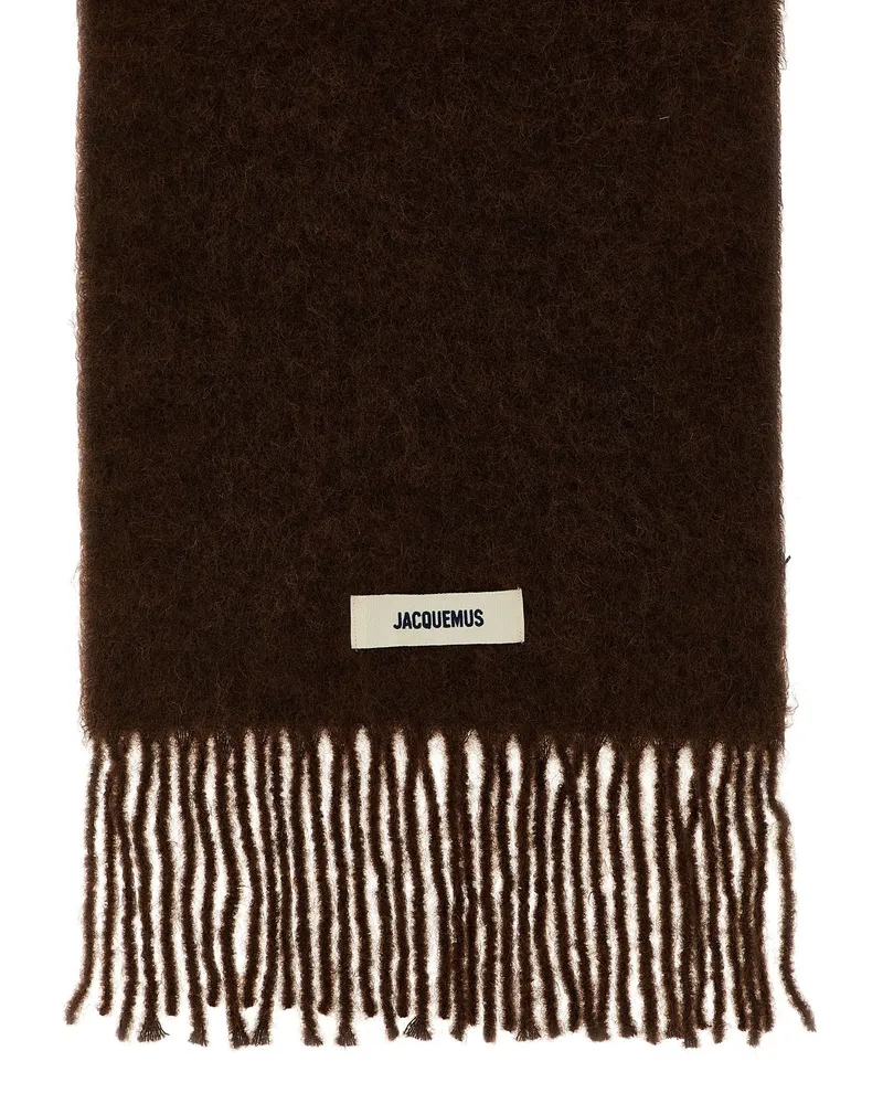 Jacquemus L'Echarpe Carro Scarf — Brown Brown