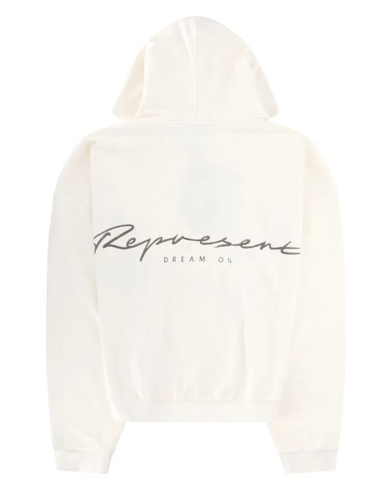 REPRESENT Western Dobermans Logo Cotton Sweatshirt — White White