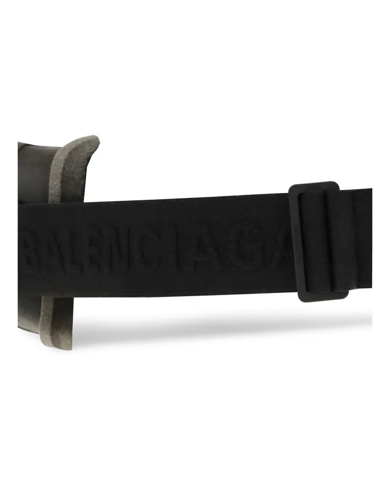 Balenciaga Men's Ski Mask Sunglasses Black Polyamide Black