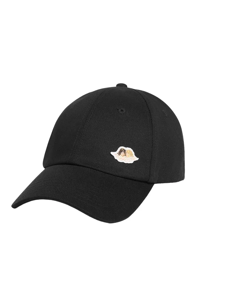 Fiorucci Women's Baseball Cap With Angels Patch Black Cotton Hat Black