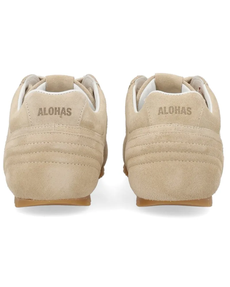 Alohas Suede Cow Leather Sneakers — Beige Beige