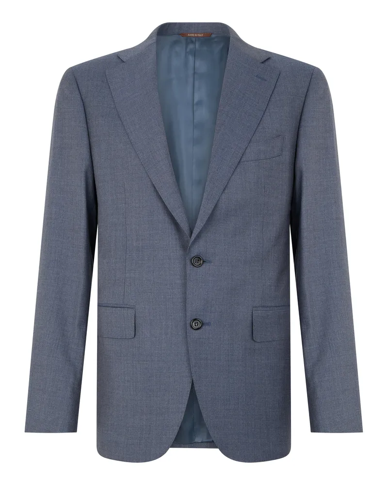 Canali Wool Blazer — Blue Blue